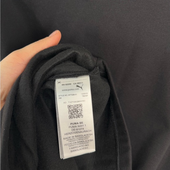 PUMA Black Running Jacket Size XL - Picture 6 of 8